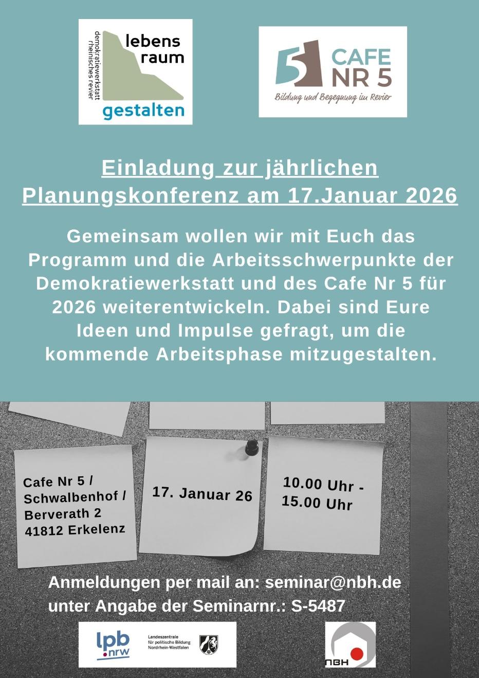 Einladung zur Planungswerkstatt